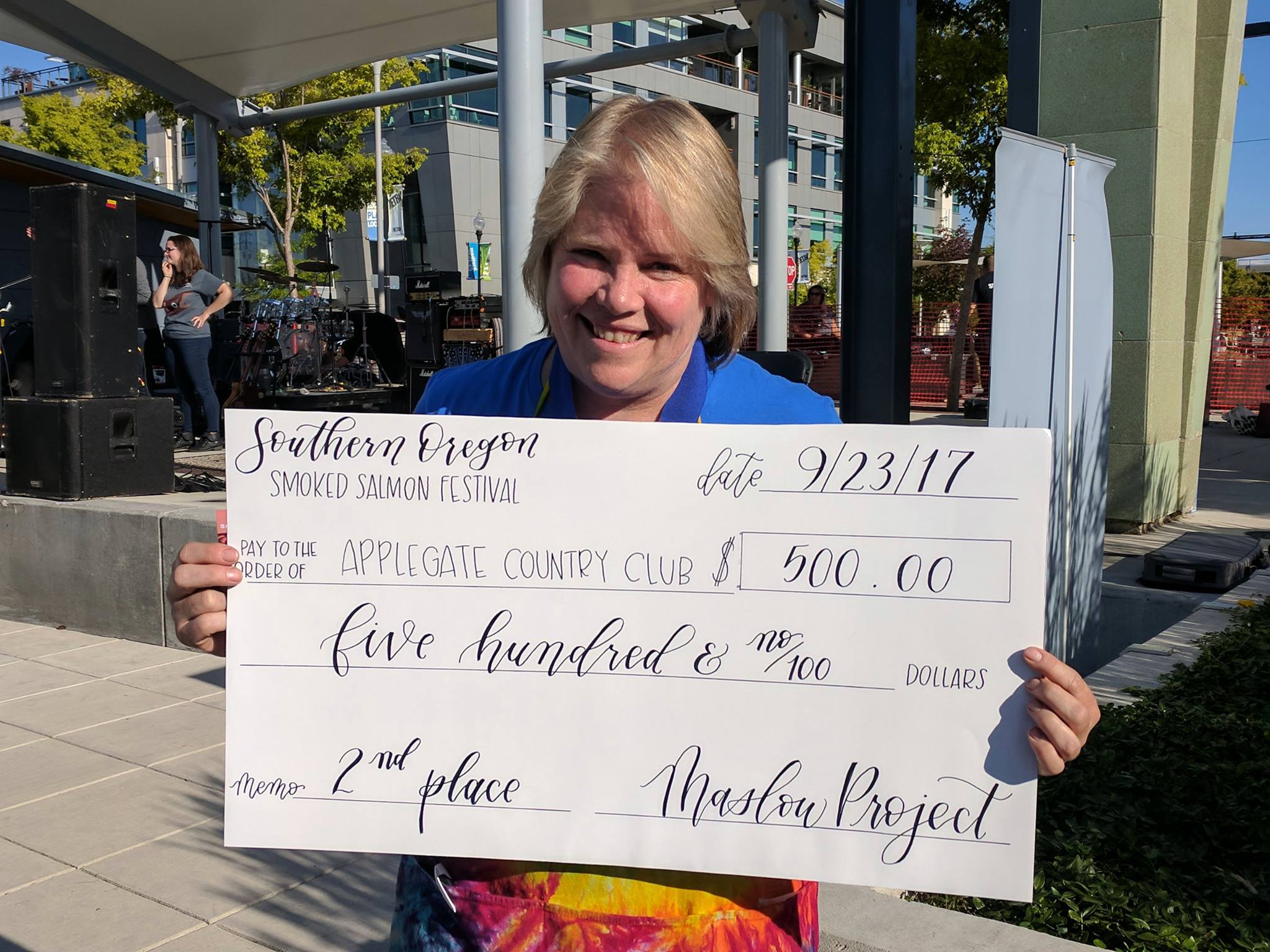 Smoked salmon at festival